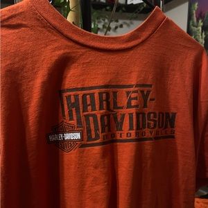 Orange Harley Davidson T-shirt